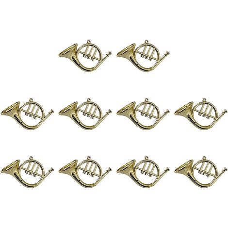 Lot de 10 instruments miniatures à suspendre pour cheminées, étagères, fournitures de fête (1/5)