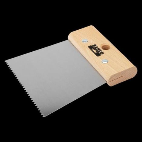 Espátula Encolar Dentada Triangular Madera 2212120 mm (1/3)