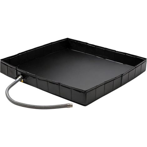 Douche extérieure - Cabine de douche avec évacuation - Plancher portable pour salle de bain, animaux, sauna, jardin, cour, camping (1/5)
