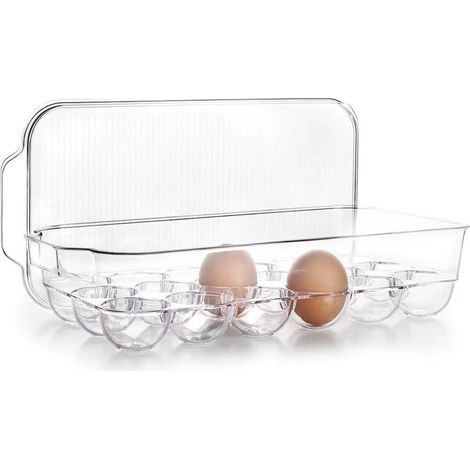 Accessoire de rangement ibili 18 œufs fermeture sécurisée poignée ergonomique (1/2)