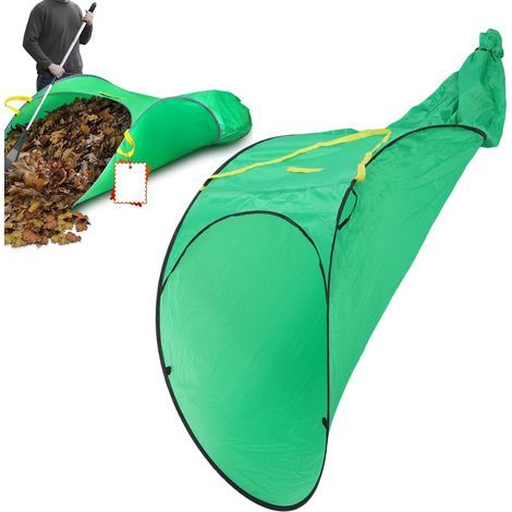 Portable Pop-Up Sweeping Bag, 230D Polyester Foliage, Large Capacity, Anti-Slip Handle, Foldable with Storage Bag for Garden (1/4)
