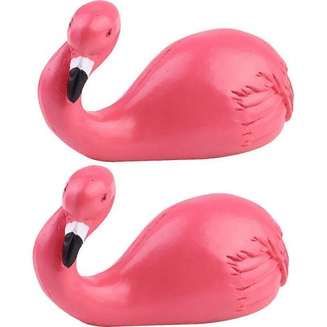 Deux crochets adhésifs roses sans couture en forme de flamants roses de dessin animé, crochets muraux pour manteaux, adaptés à une utilisation à la maison et au bureau. (1/4)