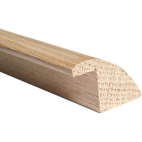 Barre de seuil rattrapage de niveau à recouvrement en chêne – Largeur 35mm – Longueur 1m – Épaisseur 20mm – Finition brute personnalisable
