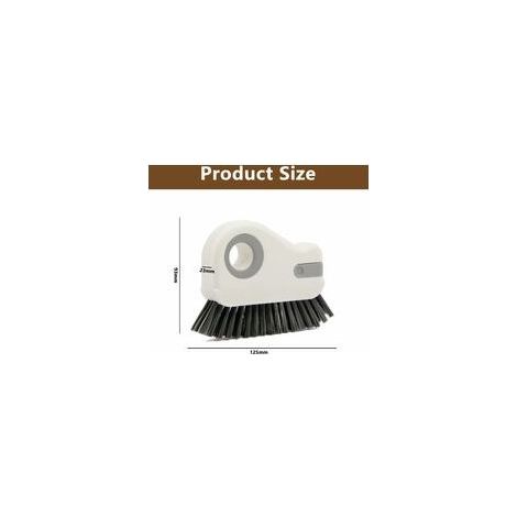 Rainure Nettoyage Brosse Fenêtre Brosses - 2 en 1 Multifonction Rainure Rail Rapide Nettoyage Outil pour Nettoyer Les fenêtres pour Salle de Bain de Cuisine Coins Espaces（gris） (1/5)
