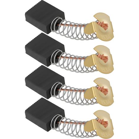 Lot de 4 Balais de Charbon pour Moteur 16 X 13 X 6 Mm pour Perceuse Scie Et Outils électriques (1/5)