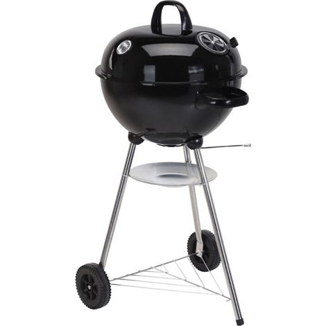 Barbacoa esferica ø 47 x 90 cm, negra (1/2)