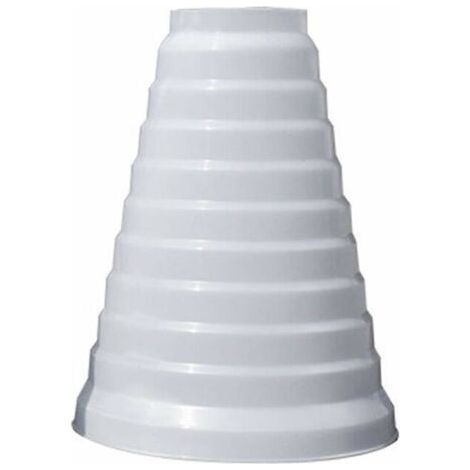 Verbesserter, dickerer Universal-Reduzierer für Lüftungssysteme, 80/200 mm Durchmesser, PVC-Rundrohr-Reduzierer zur Verwendung mit Klimaanlagen für Kanäle und Abluftventilatoren (8–20 cm) (1/5)
