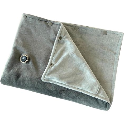 Couverture Chauffante Châle Poncho Portable Pour Genoux Et Pieds Unisexe Châle Chauffant USB Couverture Électrique Pour Intérieur Maison Camping Sommeil Voiture Hommes (1/5)