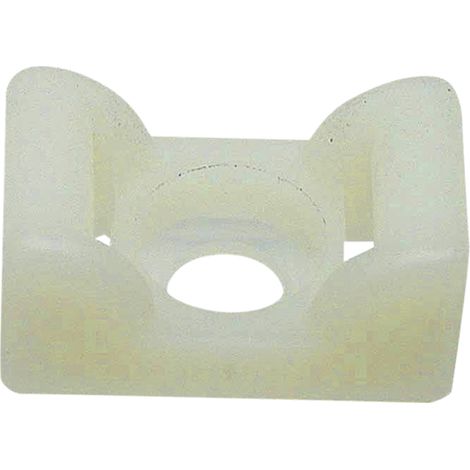 Soporte para cable eléctrico para atornillar al zócalo 6 mm 9x12x18 mm 50 unidades (1/2)