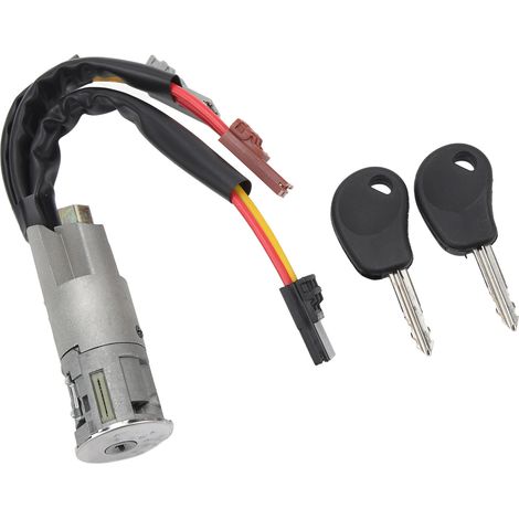 Pièces de rechange pour cylindre de serrure de direction et clé 252521 pour Citroën AX Berlingo Evasion Jumpy Saxo Xantia Xsara (1/5)