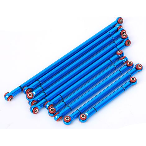 Biellette de direction en alliage d'aluminium pour voiture RC crawler RGT 136100 1/10 - Accessoire de mise à niveau - Bleu ECX224000B (1/5)
