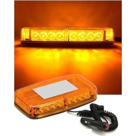 Gyrophare - LED - Mini Rampe de Toit - 24 LED - Stroboscopique - DC12V (1/4)