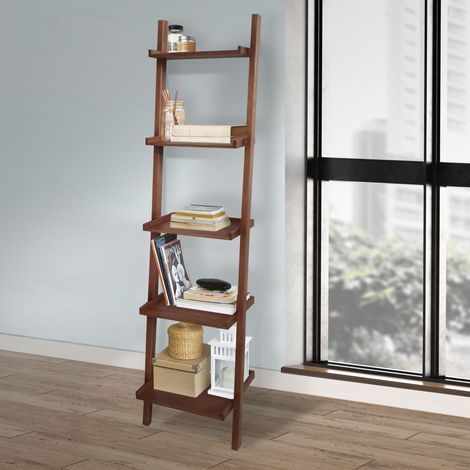 LIBRERIA A MURO CM 45X35 H. 190 IN LEGNO MASSELLO (1/4)