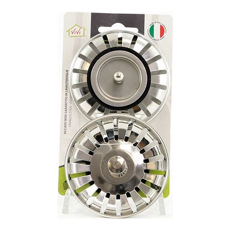 2 Griglie per lavello in acciaio inox con guarnizione