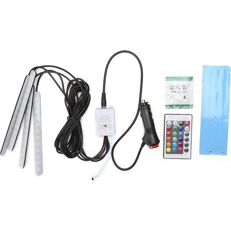 Bande lumineuse LED d'ambiance colorée pour décoration intérieure de voiture (1/5)