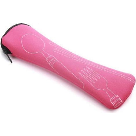 Ensemble de couverts portables pour le camping et les voyages, comprenant une cuillère, des baguettes et une fourchette, idéal pour les pique-niques et les voyages.