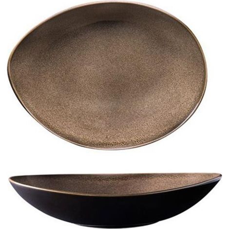 Assiette creuse en châtaignier 1280 ml - Finedine