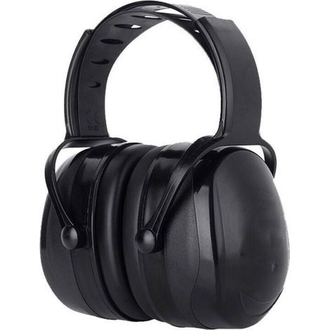 Casque anti-bruit réglable SNR 38 dB – Confort optimal avec coussinets en mousse – Pour environnements bruyants – Couleur noire