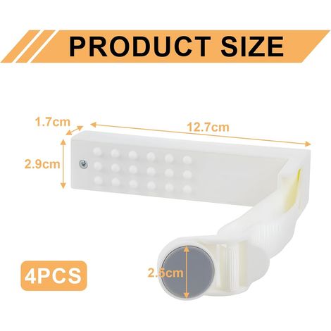 4 Pièces Attache Drap Housse, Bloque Drap Housse, Réglable Bloc Drap Housse Angle, Universel Bloqueur de Drap-Housse pour Tous Les Matelas, Couvertures, Matelas Fins et épais(Gris)
