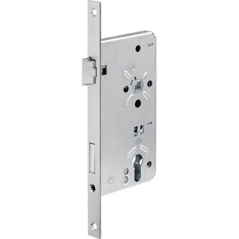 Cerradura de embutir para puerta de casa 0024 PZW 22/60/92 / 10mm DIN R plata ktg BKS