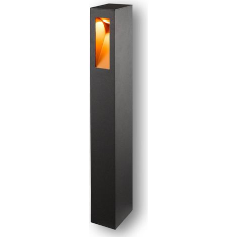 LED Outdoor lights 'Jenke' (modern) in Black made of Aluminium (1 light source,) from Lucande  garden light, path light, bollard light, path lamp, pillar light (1/4)