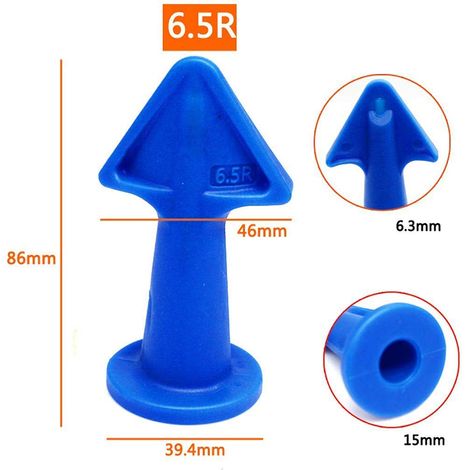 Ensemble de 4 outils de calfeutrage et de finition pour mastic, comprenant un embout en caoutchouc pour carrelage de cuisine, salle de bain, fenêtres et briques. (1/5)