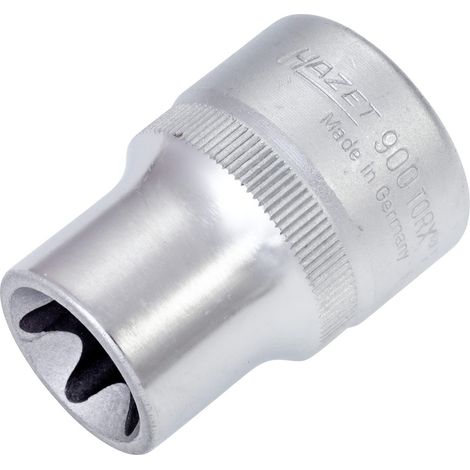 Hazet Steckschlüsseleinsatz 900-E18, 1/2 (12,5 mm) Vierkant hohl, Außen TX Profil, SW E18 (1/3)