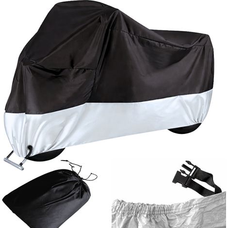 Housse imperméable pour vélo à moteur 215 x 130 avec attache, sangle de serrage et protection uv (1/5)