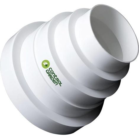 Universal Reducer for Ventilation Systems Connector for Ventilation Ducts Diameter 80 100 120 125 150 mm White Tube Reducer (1/5)