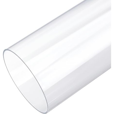 Tube acrylique rond 25cm Diamètre extérieur 100mm Diamètre intérieur 96mm rigide transparent Petit tuyaux acryliques transparents Tubes refroidissement Fournitures pour lampes Accessoires (1/5)