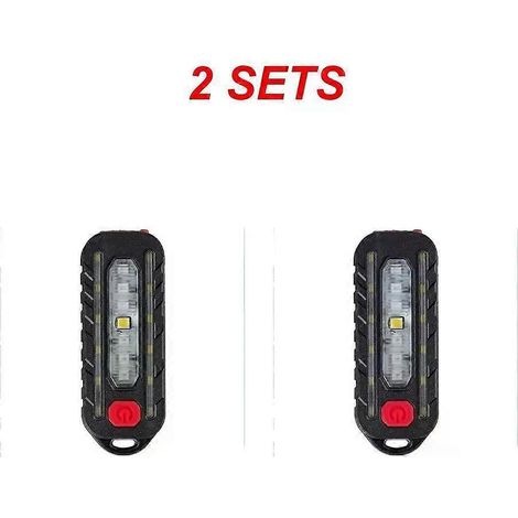 Mini lampe torche tactique d'épaule avec clip, rechargeable USB, tactile, feu arrière, lampe pour casque, lampe porte-clés (1/5)