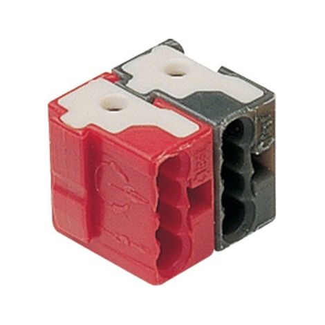 Bornes connexion rouge / noir - TEBIS HAGER TG008