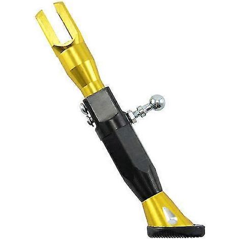 Verstellbare Motorrad-Fußstütze aus Metall, seitliche Halterung, robuste und korrosionsbeständige Halterung, Rollerständer-Zubehör – Gold (1/5)