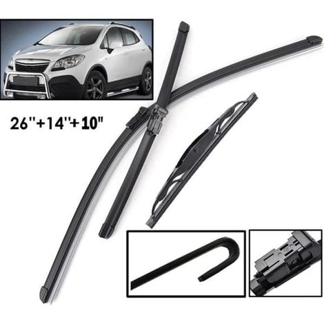Jeu de 3 balais d'essuie-glace avant et arrière pour Opel Mokka 2012-2020 (1/4)