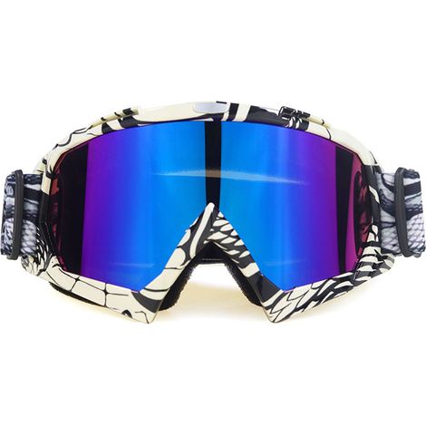 Lunettes De Protection Motocross - Lentilles Pc Anti-reflets - Coussin En Mousse Souple - Sangle Réglable - 1 Pièce (1/5)