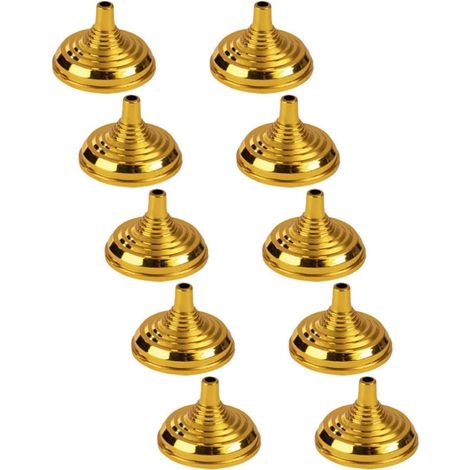 Fahnenhalter mit Goldfarbenem Rundem Sockel 10 Stück aus