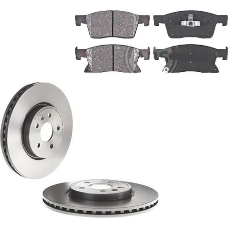 KIT FRENI ANTERIORI compatibile con OPEL ASTRA K (B16) - DISCHI + PASTIGLIE OEM: P 59 091 , P 59 092 / 18525 , 18526 /SOSTITUZIONE DIRETTA/BASSA POLVERE/SILENZIOSO (1/5)