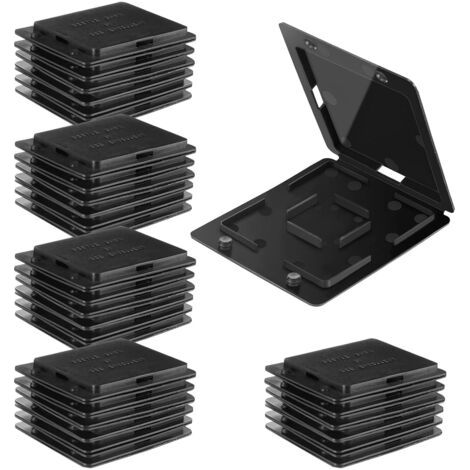 Lot de 30 pièges à coléoptères réutilisables en plastique noir pour ruches - Outils d'apiculture pour galettes de pollen et entretien des ruches (1/5)
