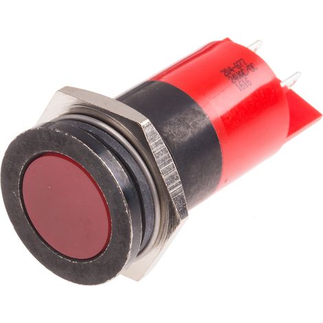 Voyant LED lumineux Rouge RS PRO, dia. 22mm ( Prix pour 1 )