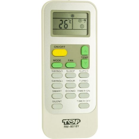 Télécommande universelle pour climatiseurs HiSense RM-8018Y (1/4)