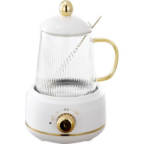 Bouilloire électrique portable 450ML, tasse de cuisson santé, mijoteuse mini, théière de bureau, bouilloire à thé fendue, prise AU 220V (1/5)