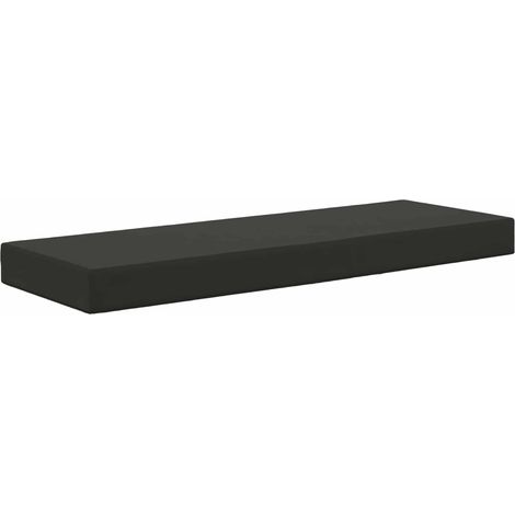 Cuscino da Sedia Esterno Nero 111,5 x 40 x 8 cm 100% Poliestere vidaXL