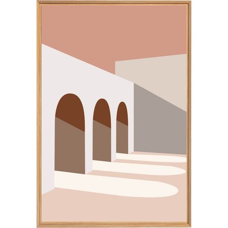 Tableau mural encadré architecture 65x97 cm - Tableau Mural Décoratif - Image Encadrée Imprimée en HD - Impression 65x97 cm sur Fibres de Bois FSC - Finition Mate - Fabriqué en France (1/5)