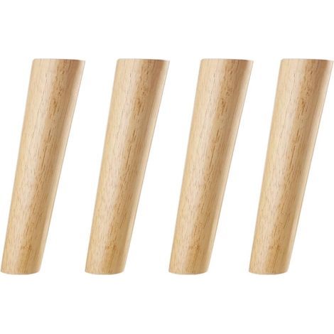 20CM Bois Couleur Oblique Tapered Reliable Bois Armoires De Meubles Jambes Canapé Pieds avec Vis et Patin Feutre (1/5)