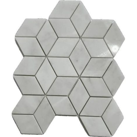 Mosaico - ALBEDO PIERRE - Carrera - Cubi lucidi - 30,5 x 26,5 cm - Resistente all'umidità
