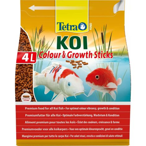 Tetra Pond KOI Colour & Growth Sticks 4L Nourriture poisson