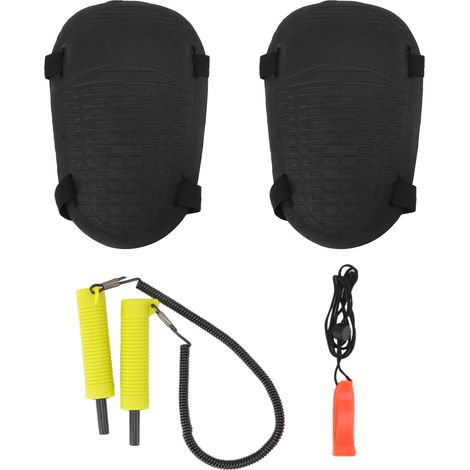 Hameçons de sécurité rétractables pour pêche sur glace, genouillères en EVA dur et sifflet non nucléaire, protection extérieure jaune (1/5)
