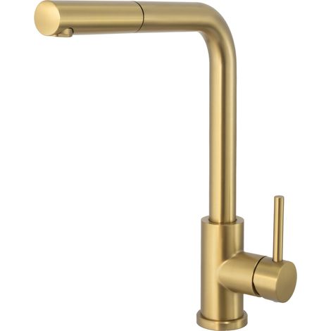 Grifo de cocina oro mate redondo agua fría Amur de Valaz (1/3)