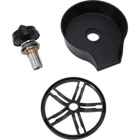 Rince-verres automatique pour évier Acier inoxydable antirouille Noir Accessoire de cuisine professionnel puissant et durable (1/5)