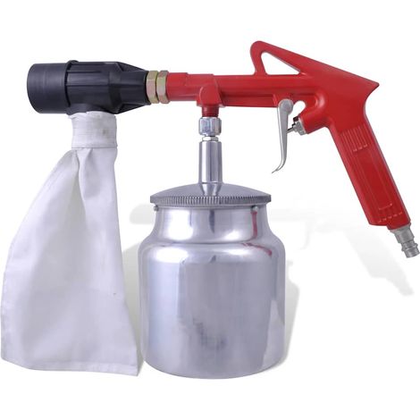 Kit de sableuse à air 3 bouteilles de sable et 4 buses incluses